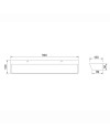 ALTEA * APLIQUE LED BLANCO 40W - 3000K